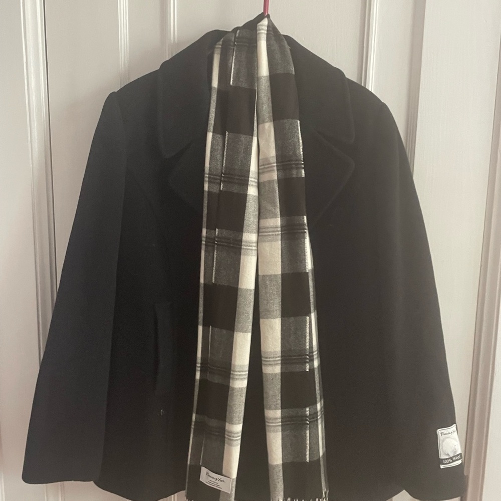 Black Pea Coat. A very classy addition to any wardrobe. From Preston & York.